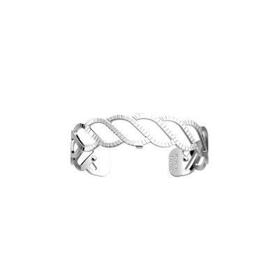 Bracelet chaine Les Georgettes Les Essentielles Torsade, finition argentée, 14mm