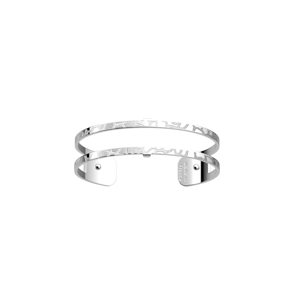 Bracelet chaine Les Georgettes Les Audacieuses Pure Girafe, finition argentée, 14mm