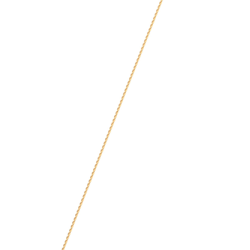Collier chaîne Les Georgettes Corde, finition dorée, 45cm