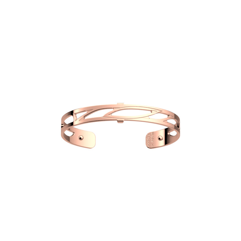 Bracelet chaine Les Georgettes Les Essentielles Phenix, finition dorée rose, 8mm