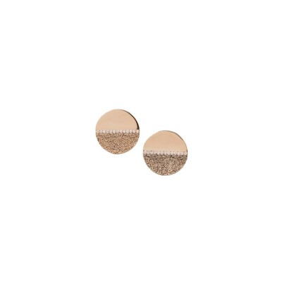 Boucles d'oreilles Saunier Horizon en plaqué or