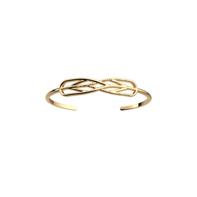 Bracelet rigide ouvert Les Cadettes Bronzette, finition dorée, taille M