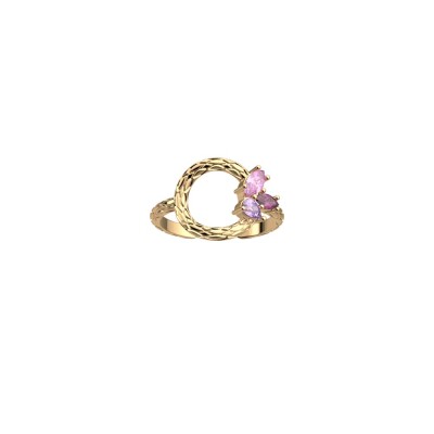 Bague Les Cadettes Rose Du Desert, finition dorée, taille 56