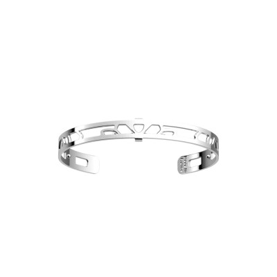 Bracelet manchette Les Georgettes Les Essentielles + Arabesque, finition argentée, 8mm