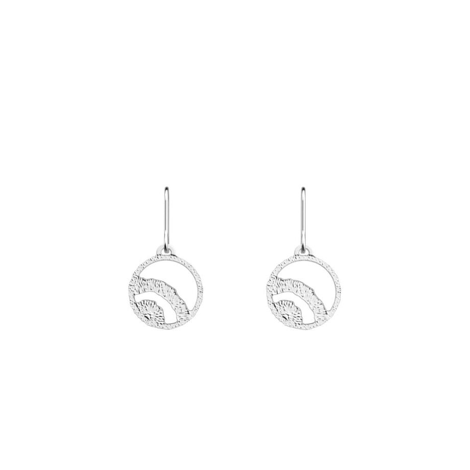 Boucles d'oreilles Les Georgettes Les Essentielles Nomade, finition argentée, 16mm