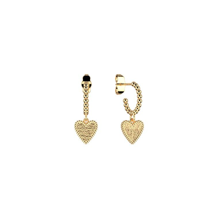 Boucles d'oreilles Les Cadettes Amor finition dorée