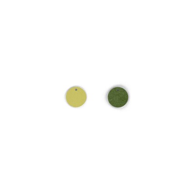Cuir pour collier Les Georgettes Anis Irisé / Avocat, 20mm