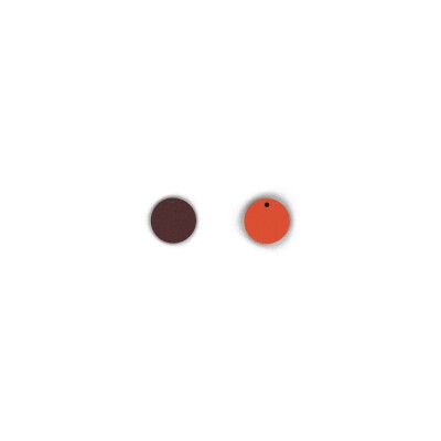 Cuir pour collier Les Georgettes Prune / Orange Sanguine, 20mm