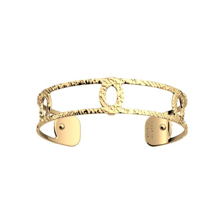 Bracelet manchette Les Georgettes Ecaille en laiton finition dorée, 14mm