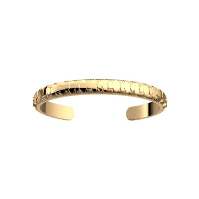 Bracelet jonc Les Georgettes Icône en laiton finition dorée, L