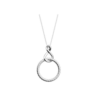 Collier Les Georgettes Icône Infini en laiton finition argentée