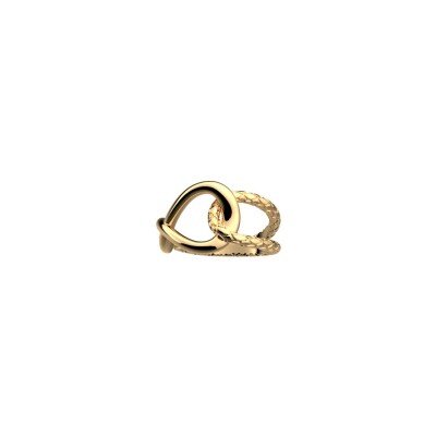 Bague Les Georgettes Icône Infini en laiton finition dorée, S, taille 54