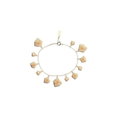 Bracelet Les Georgettes Pampille en laiton finition dorée