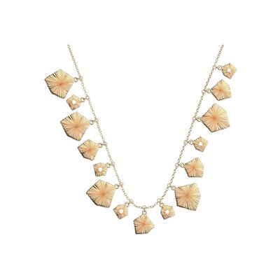 Collier Les Georgettes Pampille en laiton finition dorée