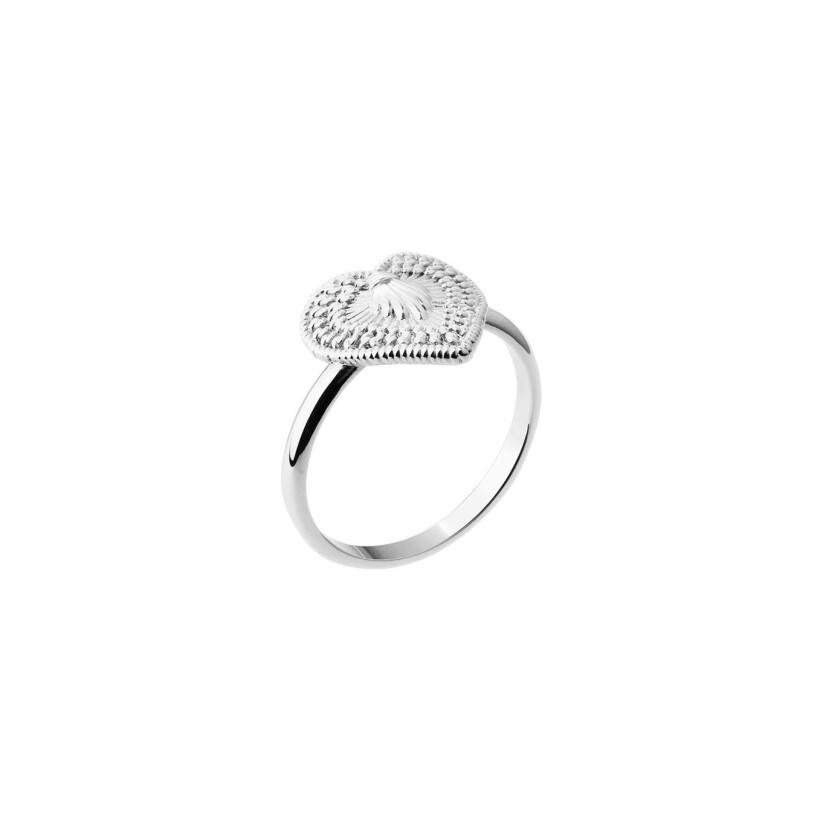 Bague Saunier en argent, taille 54