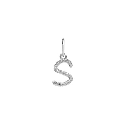 Pendentif Saunier lettre S en argent