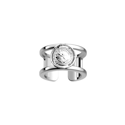 Bague Les Georgettes Pépite en laiton finition argentée, taille 56, 12mm 
