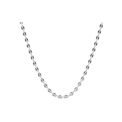 Collier Les Georgettes Marine en laiton finition argentée