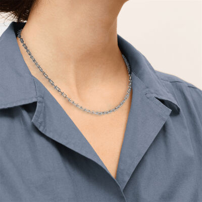 Collier Les Georgettes Matelot en laiton finition argentée