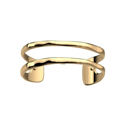 Bracelet manchette Les Georgettes Pure Organique en laiton finition dorée, 14mm