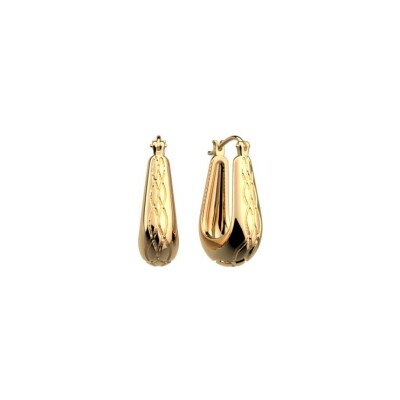 Boucles d'oreilles Les Georgettes Embrun en laiton finition dorée
