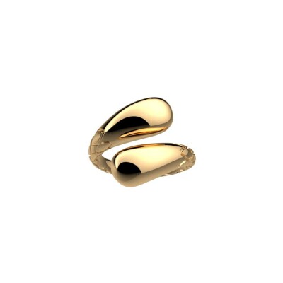 Bague Les Georgettes Embrun en laiton finition dorée, taille 58