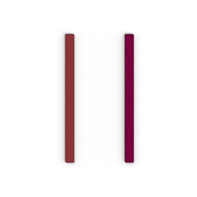 Cuir pour boucles d'oreilles Les Georgettes Amaryllis Rose / Fuchsia Exotique, 6mm