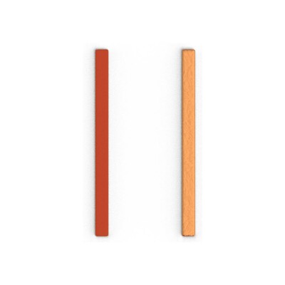 Cuir pour boucles d'oreilles Les Georgettes Mango / Cuivre, 6mm