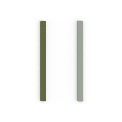Cuir pour boucles d'oreilles Les Georgettes Olive / Eau Douce, 6mm