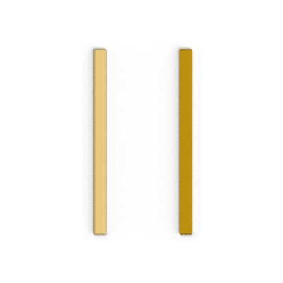 Cuir pour boucles d'oreilles Les Georgettes Solaire / Doré, 6mm