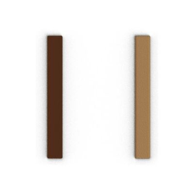 Cuir pour boucles d'oreilles Les Georgettes Terre Cuite / Bronze, 8mm