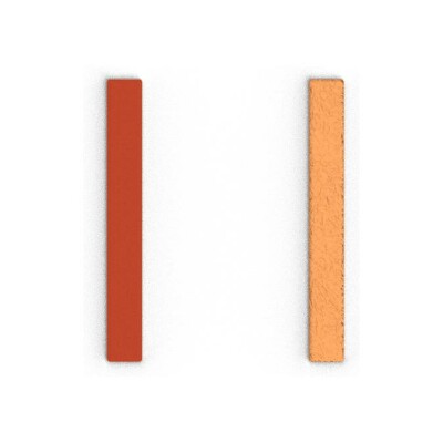 Cuir pour boucles d'oreilles Les Georgettes Mango / Cuivre, 8mm