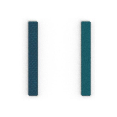 Cuir pour boucles d'oreilles Les Georgettes Écailles Bleutées / Bleu Georgettes, 8mm