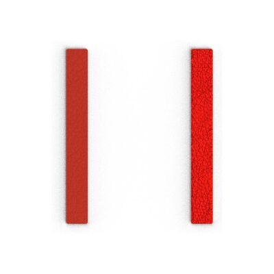 Cuir pour boucles d'oreilles Les Georgettes Rouge Passion / Glamour, 8mm