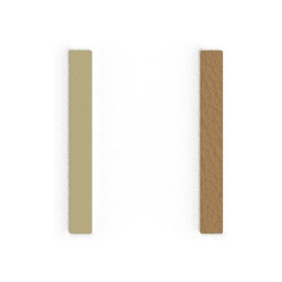 Cuir pour boucles d'oreilles Les Georgettes Sable Fin / Caramel, 8mm