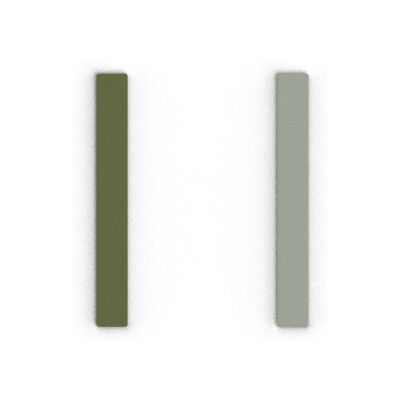 Cuir pour boucles d'oreilles Les Georgettes Olive / Eau Douce, 8mm