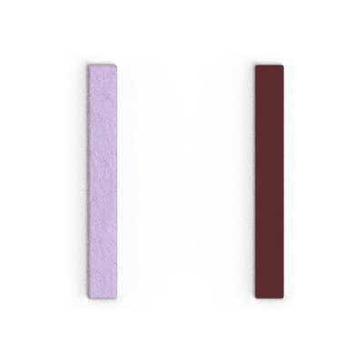 Cuir pour boucles d'oreilles pour Les Georgettes Lavande Métallisée / Violette Sauvage, 8mm