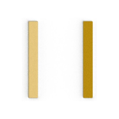 Cuir pour boucles d'oreilles Les Georgettes Solaire / Doré, 8mm
