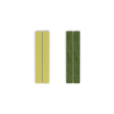 Cuir pour boucles d'oreilles Les Georgettes Anis Irisé / Avocat, 8mm