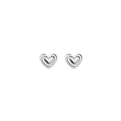 Boucles d'oreilles puces Les Cadettes Idylle en laiton finition argentée