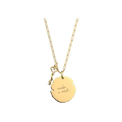Collier Les Cadettes Promesse en laiton finition dorée et laque