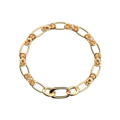 Bracelet Les Cadettes Rock en laiton finition dorée, 19 cm