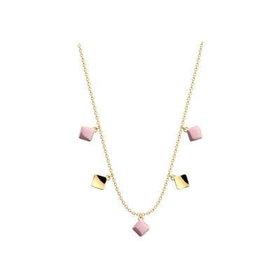 Collier Les Cadettes Victoria en laiton finition dorée et laque