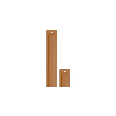 Cuir pour bracelet Les Georgettes Twist double tour Camel, 14mm