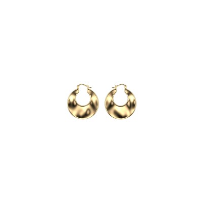 Boucles d'oreilles créoles Les Georgettes Favorite en acier doré