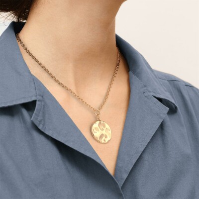 Collier Les Georgettes Favorite en acier doré, 47 cm