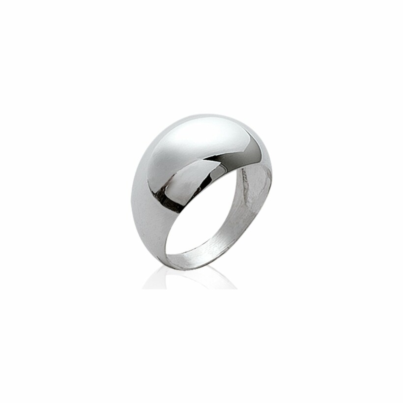 Bague en argent rhodié