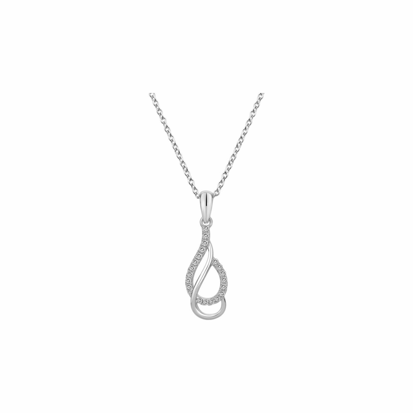 Collier en argent et oxyde de zirconium