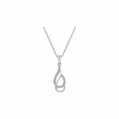 Collier en argent et oxyde de zirconium