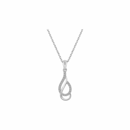 Collier en argent et oxyde de zirconium